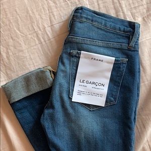 NWT FRAME Le garçon mid rise jeans